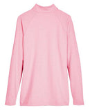 Devon & Jones Women's CrownLux Performance® Clubhouse Micro-Stripe Quarter-Zip Pullover DG480W