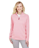 Devon & Jones Women's CrownLux Performance® Clubhouse Micro-Stripe Quarter-Zip Pullover DG480W