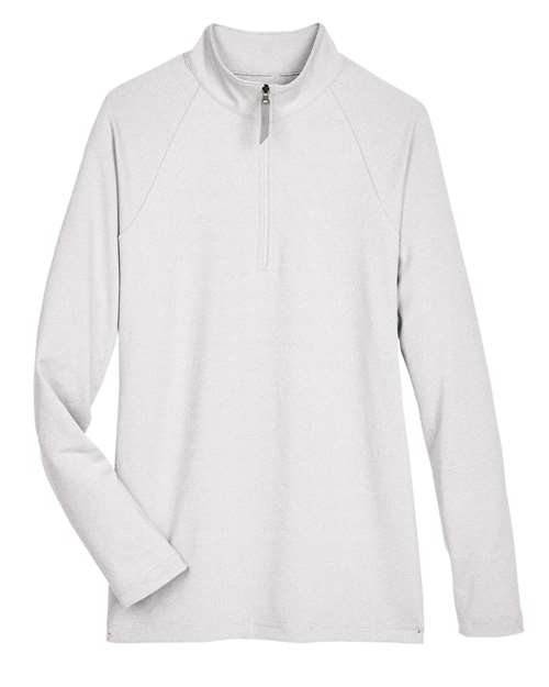 Devon & Jones Women's CrownLux Performance® Clubhouse Micro-Stripe Quarter-Zip Pullover DG480W