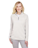 Devon & Jones Women's CrownLux Performance® Clubhouse Micro-Stripe Quarter-Zip Pullover DG480W