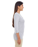 Devon & Jones Women's Perfect Fit™ Y-Placket Convertible Sleeve Knit Top DP186W