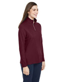 CORE365 Women's Fusion ChromaSoft™ Pique Quarter-Zip Pullover CE405W