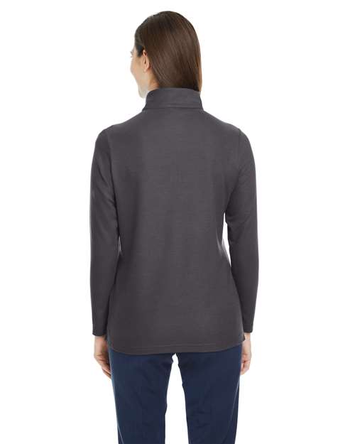 CORE365 Women's Fusion ChromaSoft™ Pique Quarter-Zip Pullover CE405W