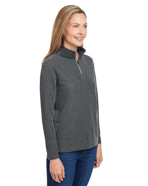 CORE365 Women's Fusion ChromaSoft™ Pique Quarter-Zip Pullover CE405W