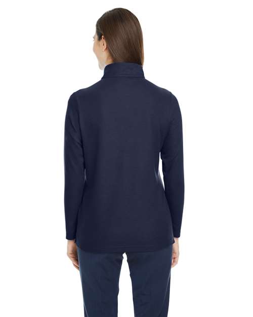 CORE365 Women's Fusion ChromaSoft™ Pique Quarter-Zip Pullover CE405W