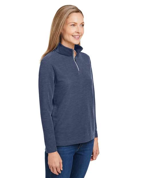 CORE365 Women's Fusion ChromaSoft™ Pique Quarter-Zip Pullover CE405W