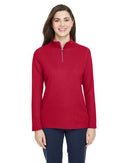CORE365 Women's Fusion ChromaSoft™ Pique Quarter-Zip Pullover CE405W