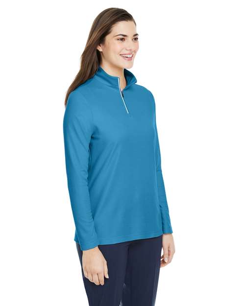 CORE365 Women's Fusion ChromaSoft™ Pique Quarter-Zip Pullover CE405W
