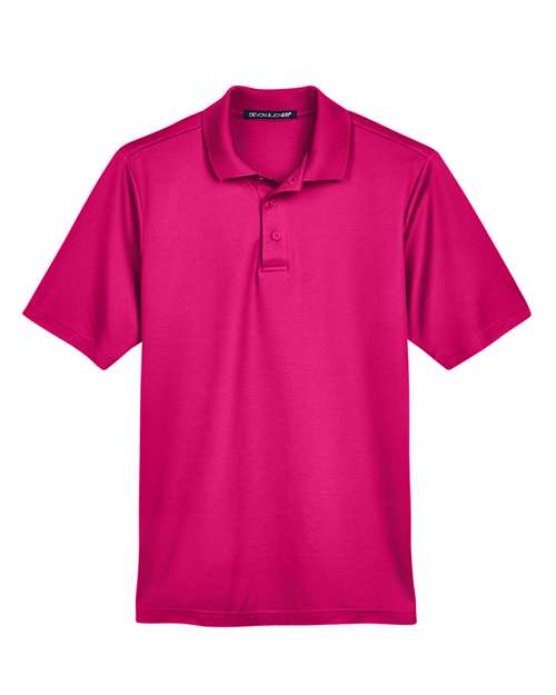 Devon & Jones CrownLux Performance® Plaited Polo DG20 - Crown Raspberry