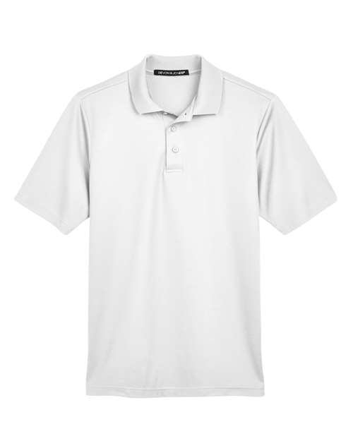 Devon & Jones CrownLux Performance® Plaited Polo DG20 - White