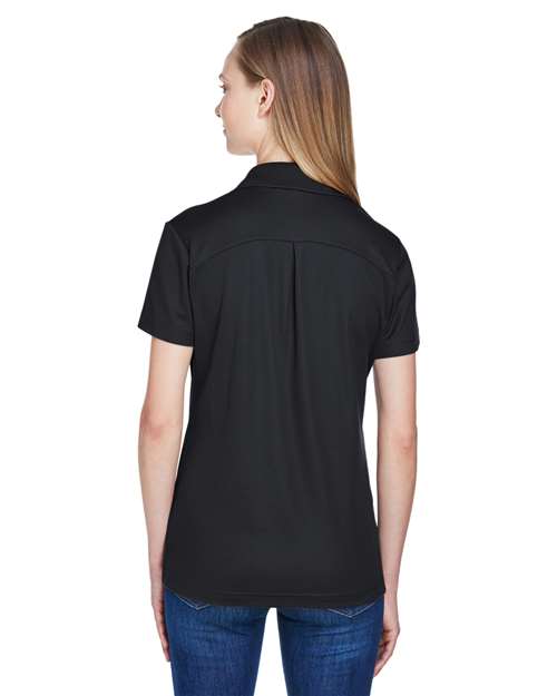 Devon & Jones Women's CrownLux Performance® Plaited Polo DG20W - Black
