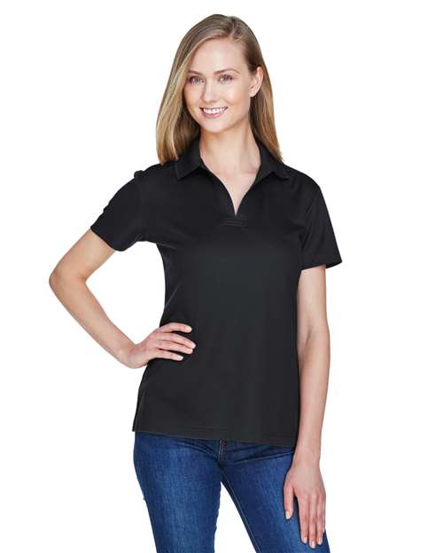 Devon & Jones Women's CrownLux Performance® Plaited Polo DG20W - Black