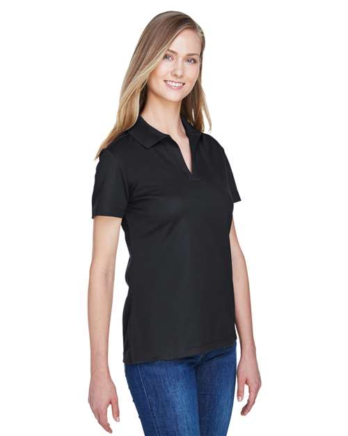 Devon & Jones Women's CrownLux Performance® Plaited Polo DG20W - Black