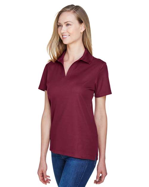 Devon & Jones Women's CrownLux Performance® Plaited Polo DG20W - Burgundy