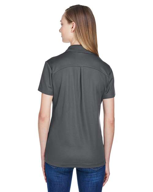Devon & Jones Women's CrownLux Performance® Plaited Polo DG20W - Graphite