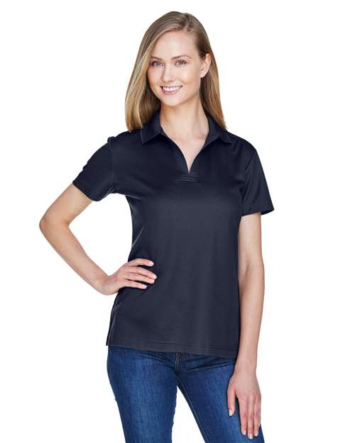 Devon & Jones Women's CrownLux Performance® Plaited Polo DG20W - Navy