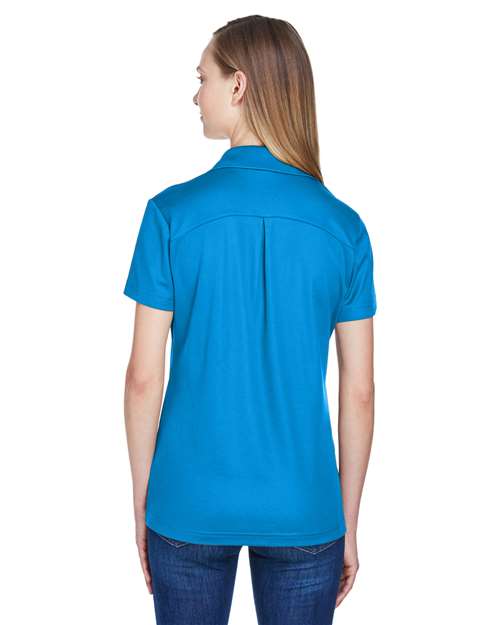 Devon & Jones Women's CrownLux Performance® Plaited Polo DG20W - Ocean Blue
