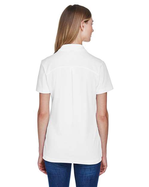 Devon & Jones Women's CrownLux Performance® Plaited Polo DG20W - White
