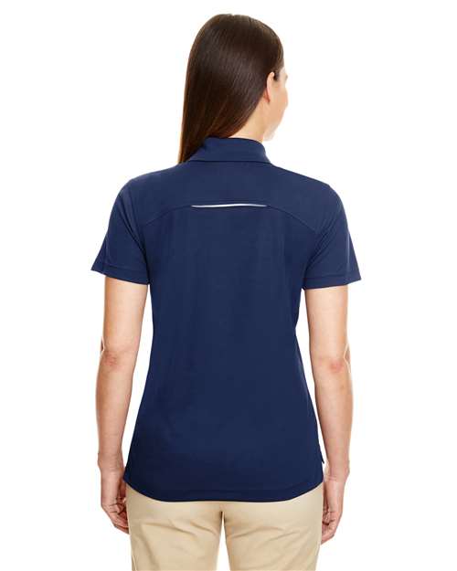 CORE365 Women's Radiant Performance Piqué Polo with Reflective Piping 78181R