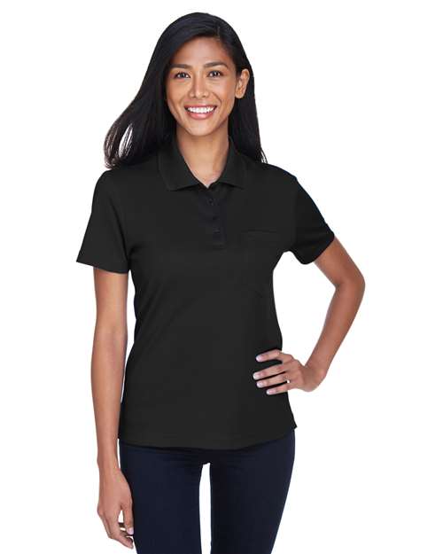 CORE365 Women's Origin Performance Piqué Polo with Pocket 78181P