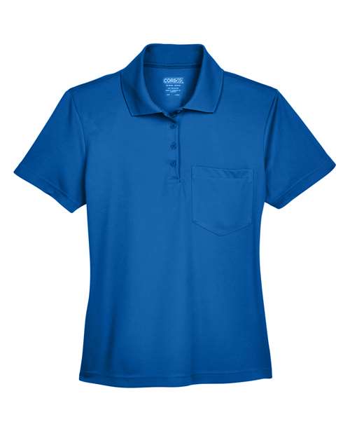 CORE365 Women's Origin Performance Piqué Polo with Pocket 78181P
