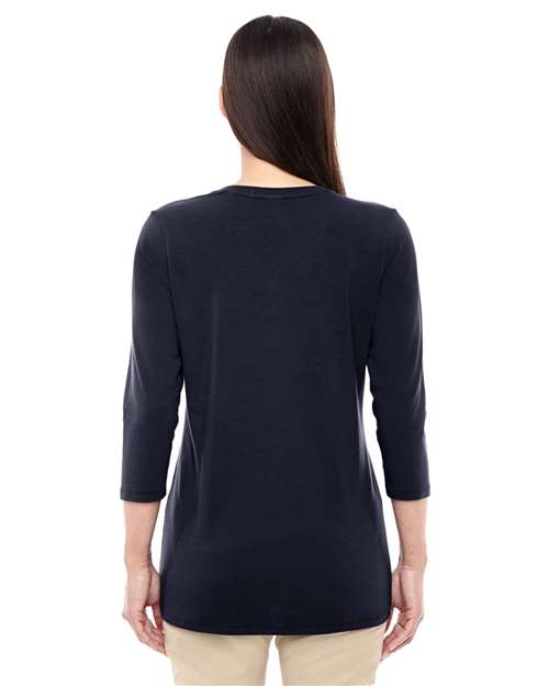 Devon & Jones Women's Perfect Fit™ Bracelet-Length V-Neck Top DP184W