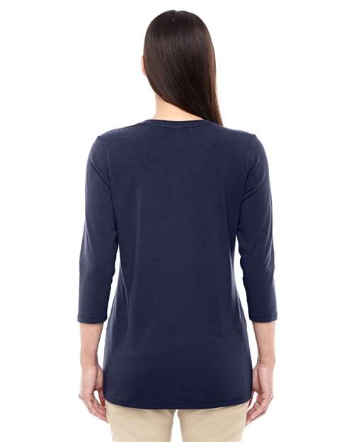Devon & Jones Women's Perfect Fit™ Bracelet-Length V-Neck Top DP184W