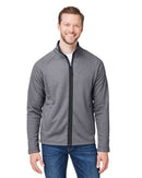 CORE365 Venture Heathered Stripe Full-Zip CE72