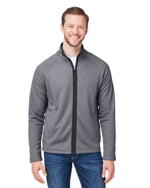 CORE365 Venture Heathered Stripe Full-Zip CE72