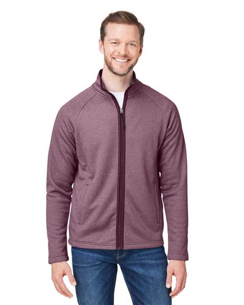 CORE365 Venture Heathered Stripe Full-Zip CE72