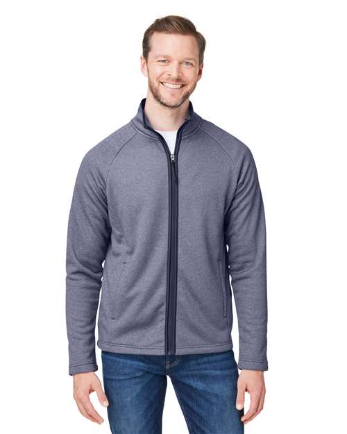 CORE365 Venture Heathered Stripe Full-Zip CE72