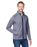 CORE365 Venture Heathered Stripe Full-Zip CE72