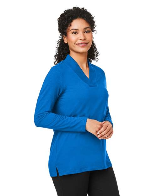 Devon & Jones Women's Raleigh Shawl Collar Knit Top DP121W