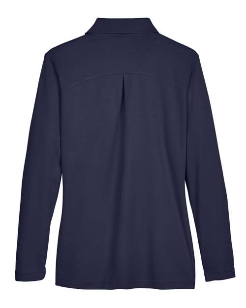 Devon & Jones Women's CrownLux Performance® Plaited Long Sleeve Polo DG20LW