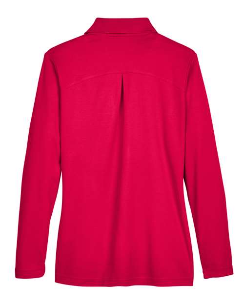 Devon & Jones Women's CrownLux Performance® Plaited Long Sleeve Polo DG20LW
