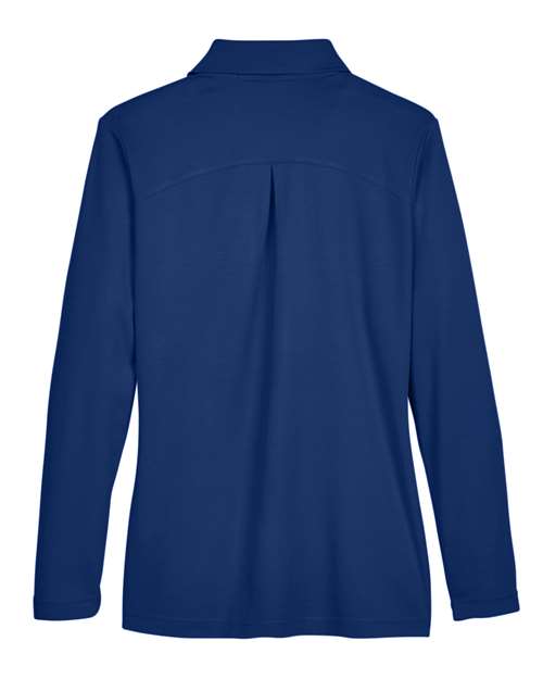 Devon & Jones Women's CrownLux Performance® Plaited Long Sleeve Polo DG20LW