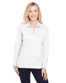 Devon & Jones Women's CrownLux Performance® Plaited Long Sleeve Polo DG20LW