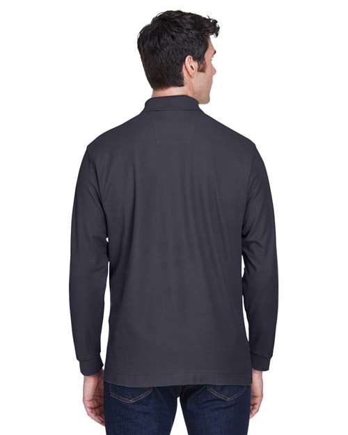Devon & Jones Pima Piqué Long Sleeve Polo D110