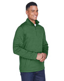 Devon & Jones Newbury Mélange Fleece Quarter-Zip Pullover DG798