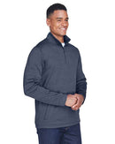 Devon & Jones Newbury Mélange Fleece Quarter-Zip Pullover DG798