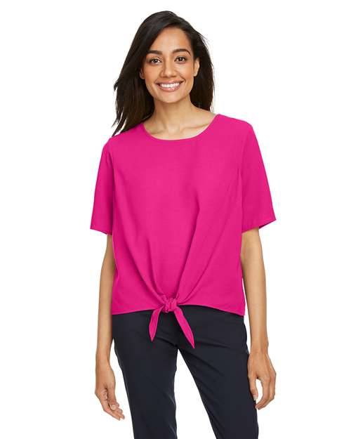 Devon & Jones Women's Perfect Fit™ Tie Front Blouse DP617W
