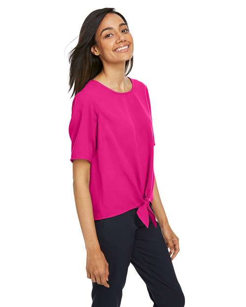 Devon & Jones Women's Perfect Fit™ Tie Front Blouse DP617W
