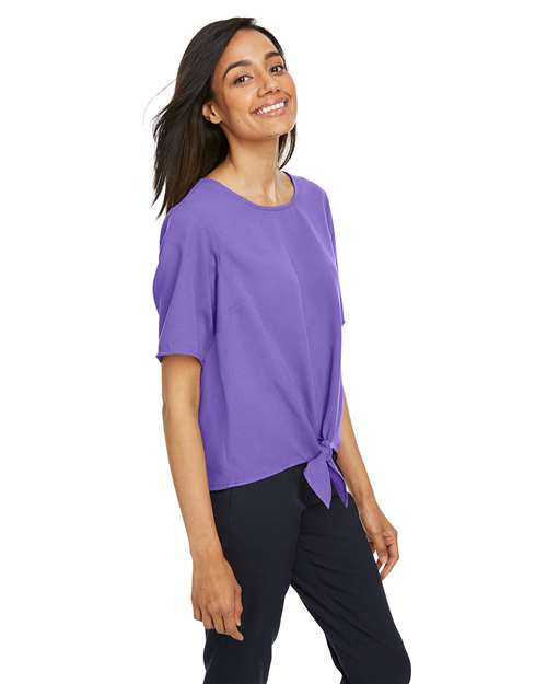 Devon & Jones Women's Perfect Fit™ Tie Front Blouse DP617W