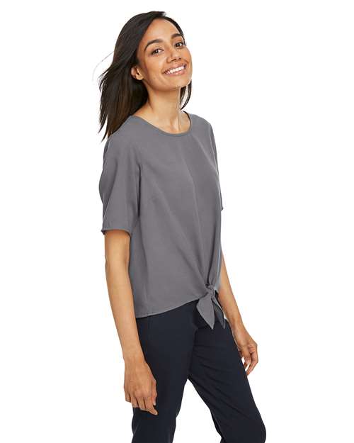 Devon & Jones Women's Perfect Fit™ Tie Front Blouse DP617W