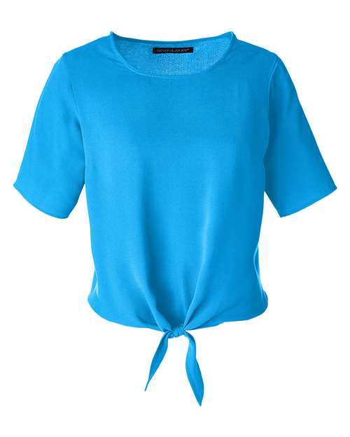 Devon & Jones Women's Perfect Fit™ Tie Front Blouse DP617W
