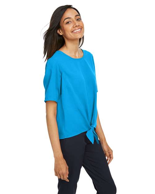 Devon & Jones Women's Perfect Fit™ Tie Front Blouse DP617W