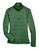 Devon & Jones Women's Newbury Mélange Fleece Quarter-Zip Pullover DG798W