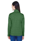 Devon & Jones Women's Newbury Mélange Fleece Quarter-Zip Pullover DG798W
