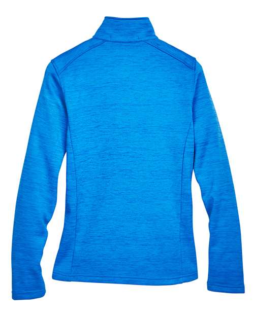 Devon & Jones Women's Newbury Mélange Fleece Quarter-Zip Pullover DG798W