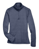 Devon & Jones Women's Newbury Mélange Fleece Quarter-Zip Pullover DG798W
